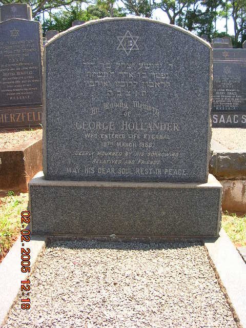 HOLLANDER George -1958