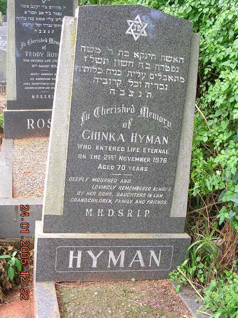 HYMAN Chinka -1976