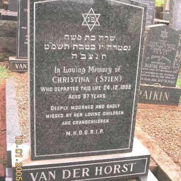 HORST Christina, van der nee STIEN -1988