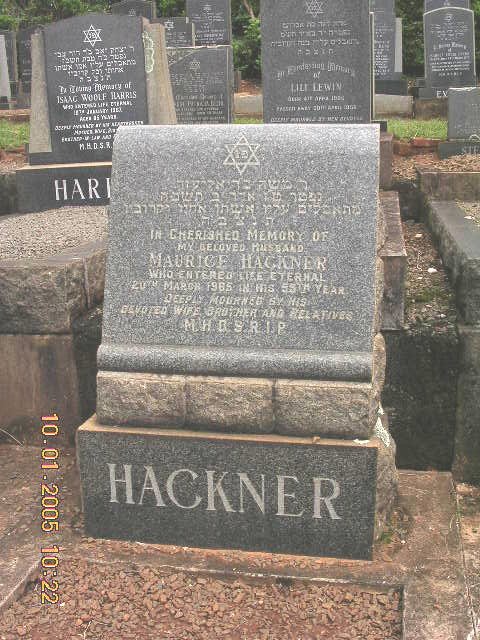 HACKNER Maurice -1965