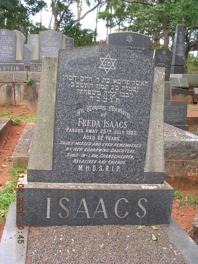 ISAACS Freda -1962
