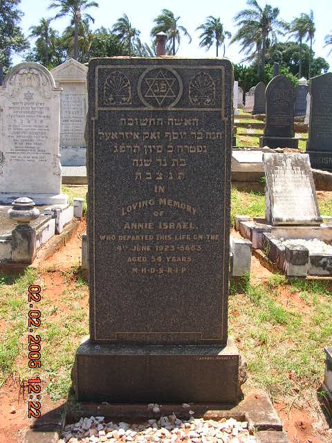 ISRAEL Annie -1923