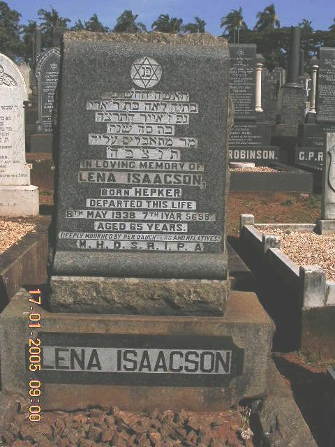 ISAACSON Lena nee HEPKER -1938