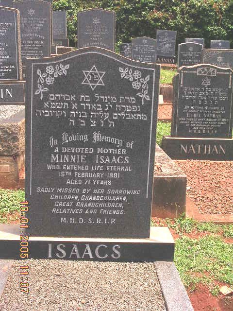 ISAACS Minnie -1981