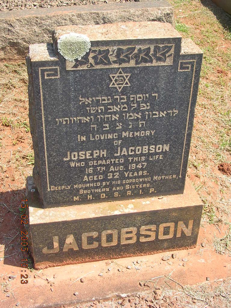 JACOBSON Joseph -1947