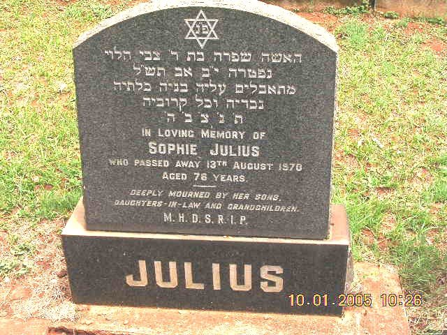 JULIUS Sophie -1970