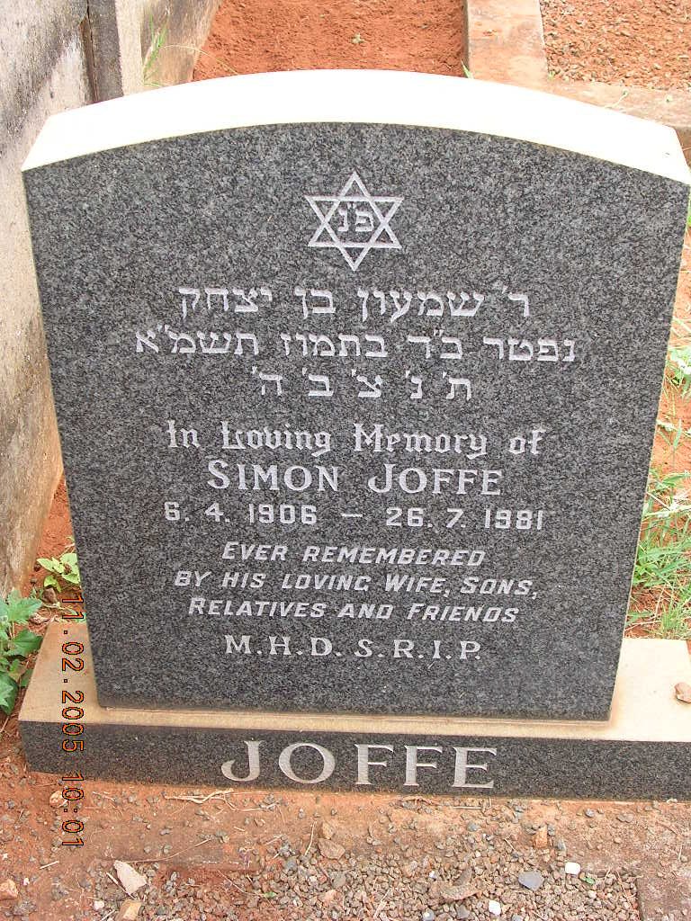 JOFFE Simon 1906-1981