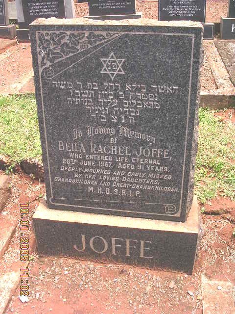JOFFE Beila Rachel -1967
