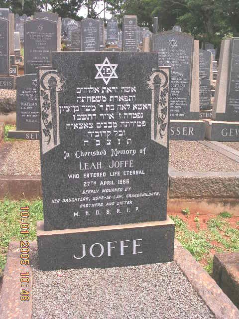 JOFFE Leah -1966