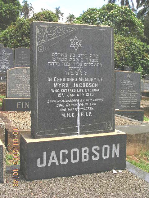 JACOBSON Myra -1979