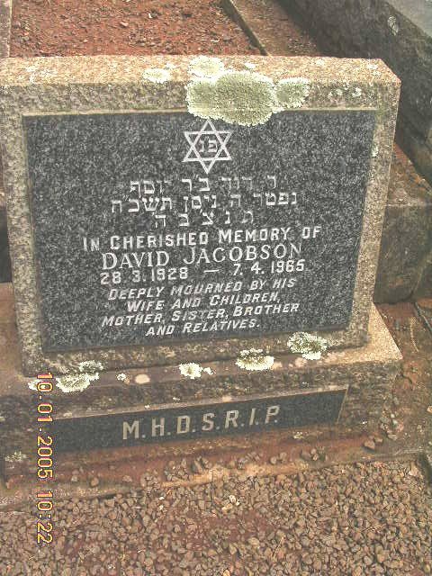 JACOBSON David 1928-1965
