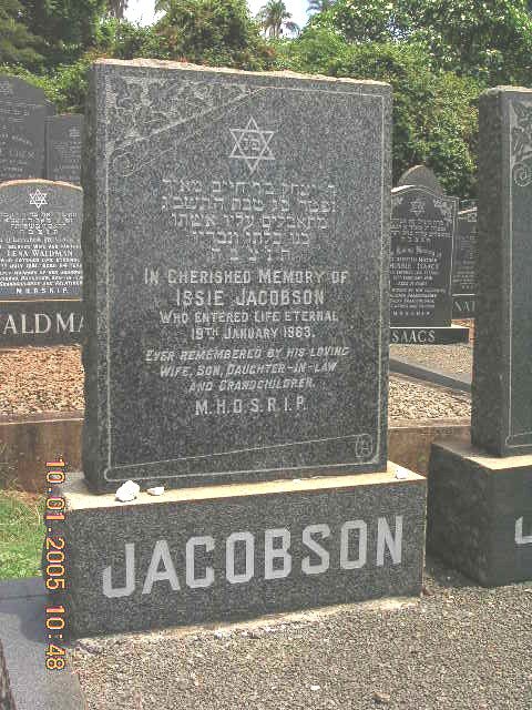 JACOBSON Issie -1963