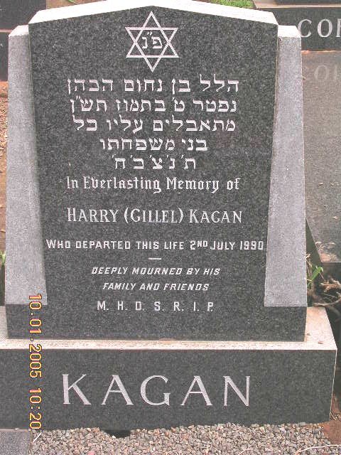 KAGAN Harry -1990