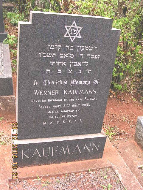 KAUFMANN Werner -1966
