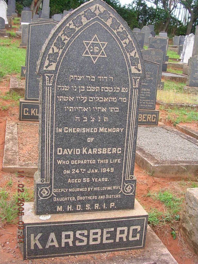 KARSBERG David -1949