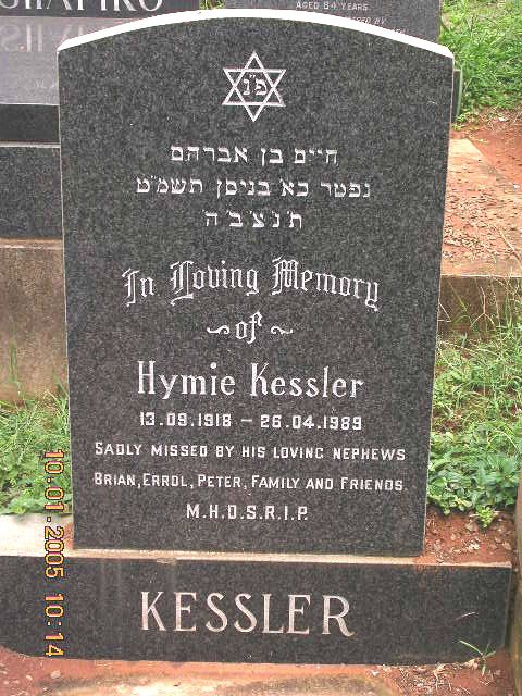 KESSLER Hymie 1918-1989