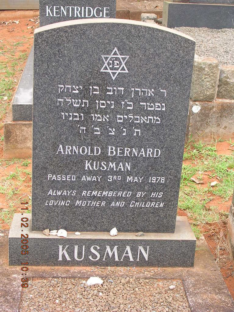 KUSMAN Arnold Bernard -1978