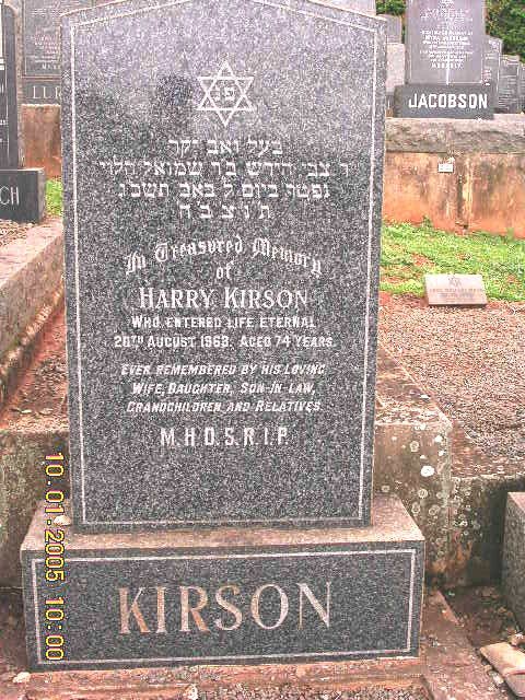 KIRSON Harry -1963