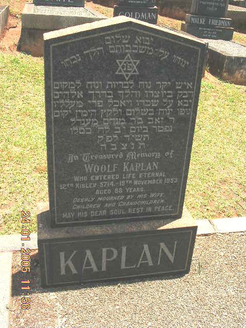 KAPLAN Woolf -1953