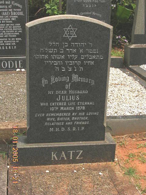 KATZ Julius -1978
