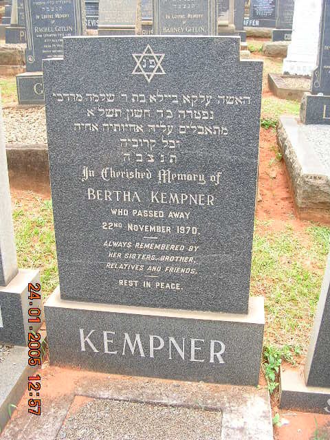 KEMPNER Bertha -1970