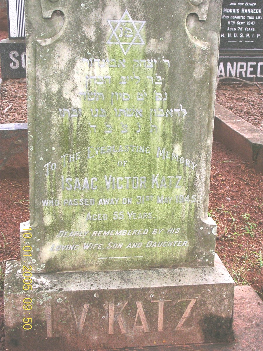 KATZ Isaac Victor -1945