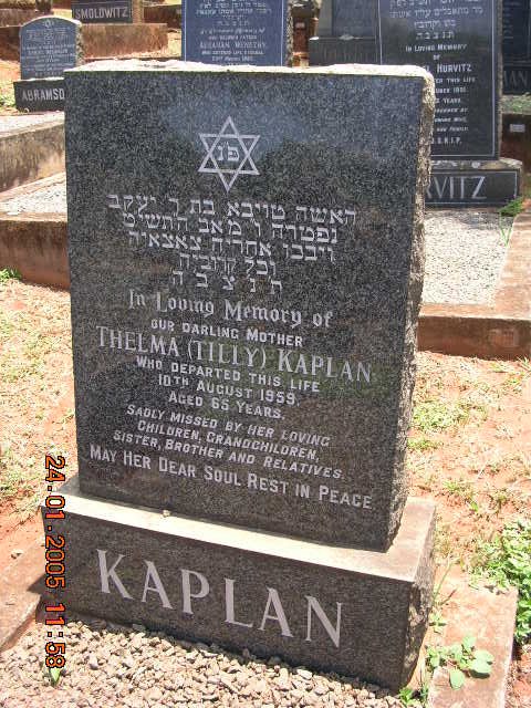 KAPLAN Thelma -1959