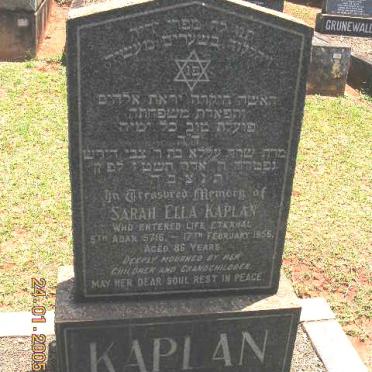 KAPLAN Sarah Ella -1955