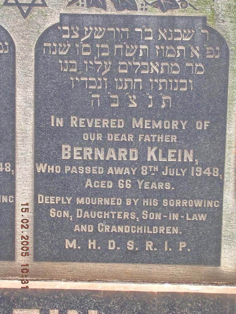KLEIN Bernard -1948
