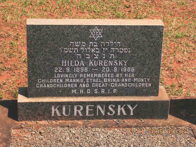 KURENSKY Hilda 1898-1986
