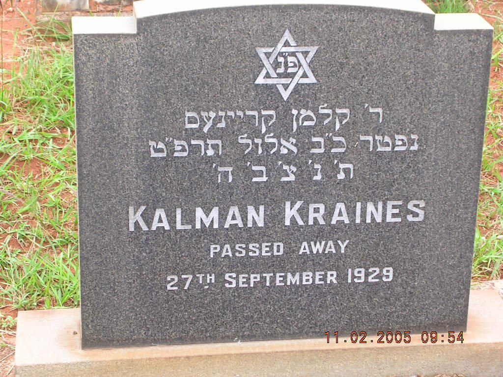 KRAINES Kalman -1929