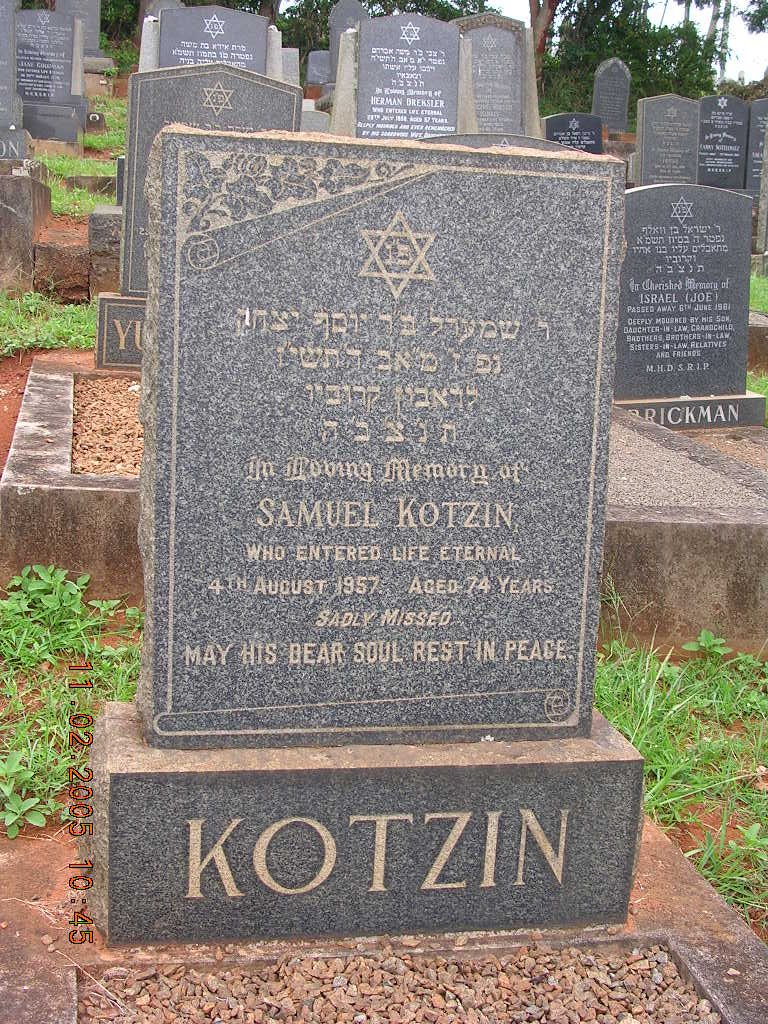 KOTZIN Samuel -1957