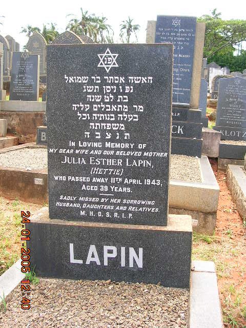 LAPIN Julia Esther -1943