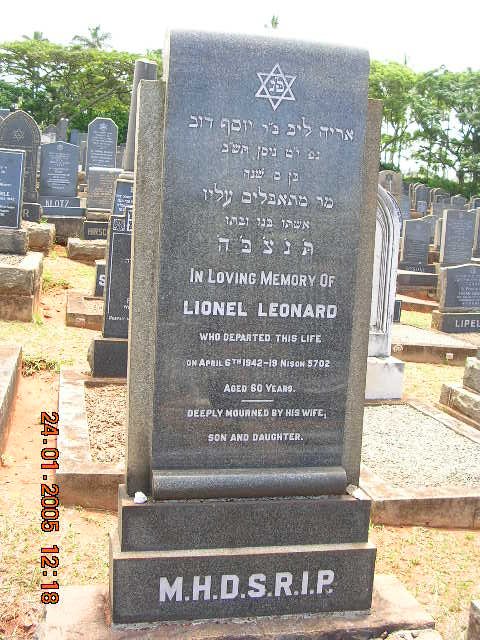 LEONARD Lionel -1942