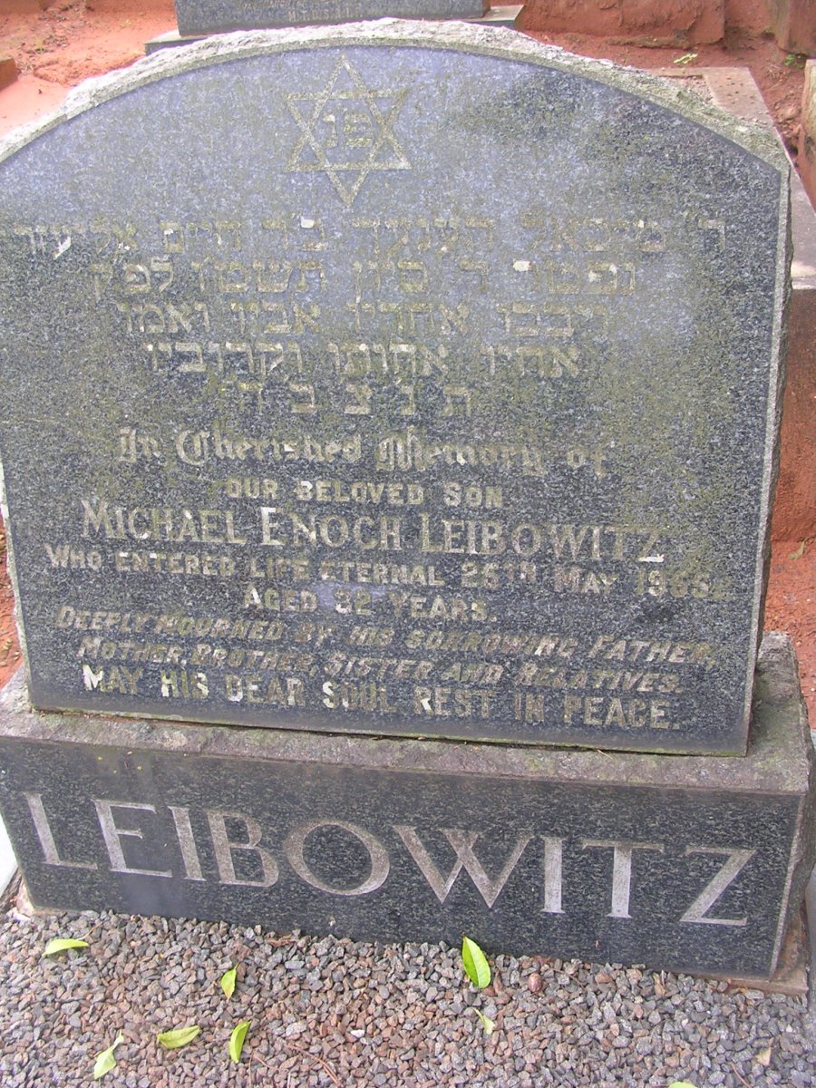 LEIBOWITZ Michael Enoch -1955
