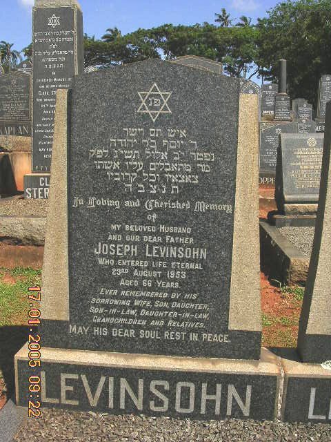 LEVINSOHN Joseph -1953