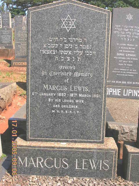 LEWIS Marcus 1892-1961