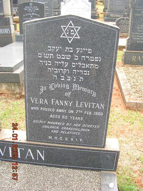 LEVITAN Vera Fanny -1980