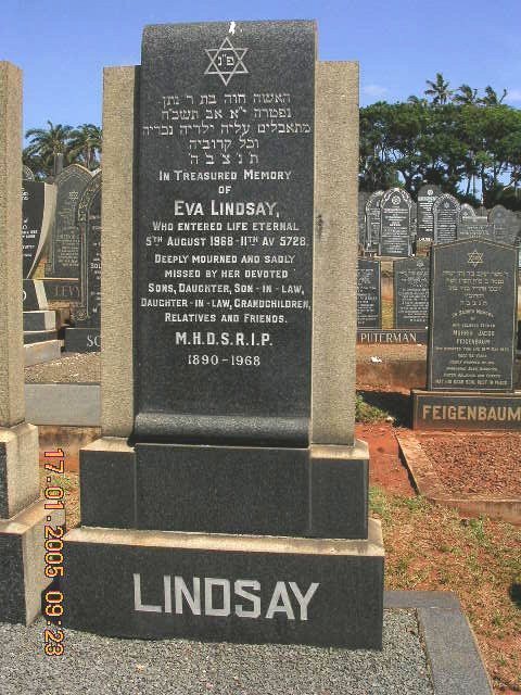 LINDSAY Eva 1890-1968