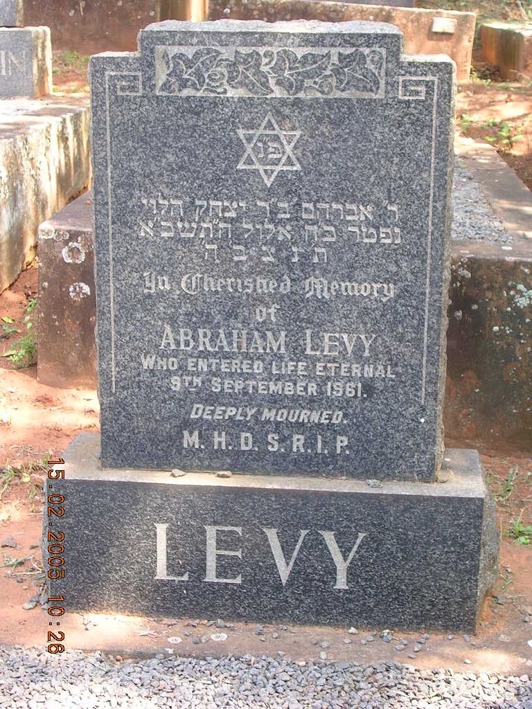 LEVY Abraham -1961