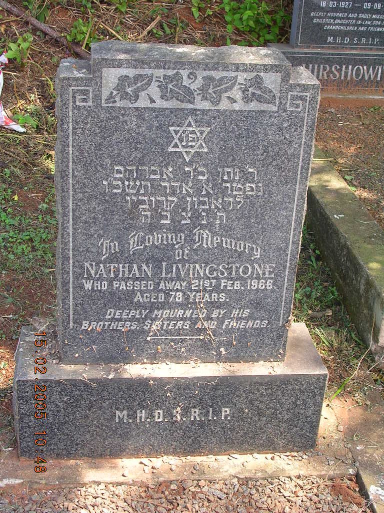 LIVINGSTONE Nathan -1966
