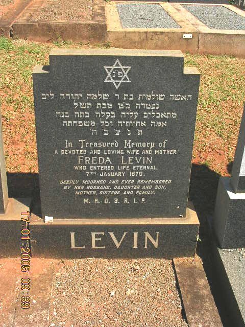 LEVIN Freda -1970