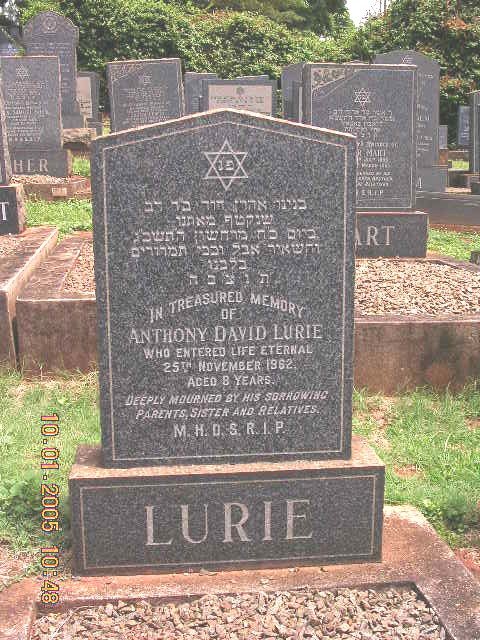 LURIE Anthony David -1962
