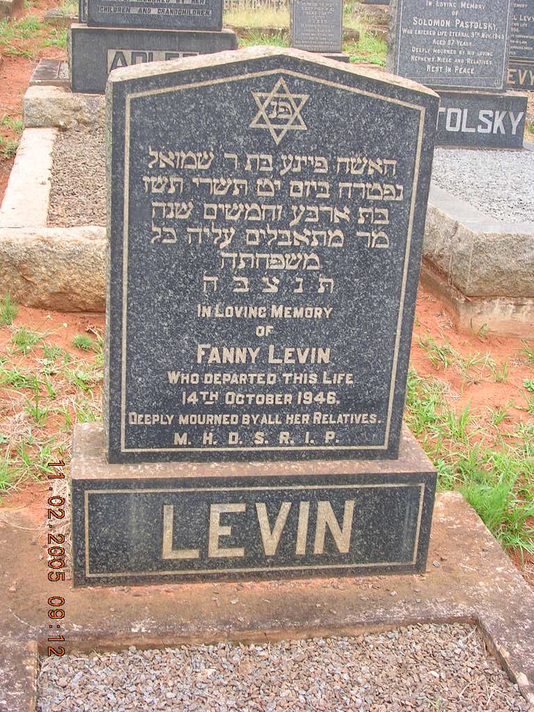 LEVIN Fanny -1946