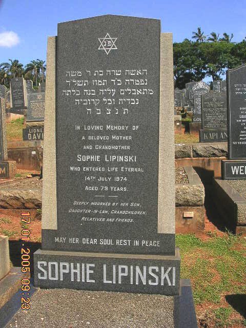 LIPINSKI Sophie -1974