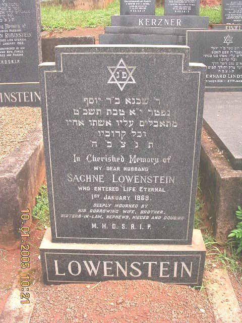 LOWENSTEIN Sachne -1969