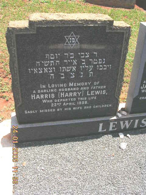 LEWIS Harris -1958