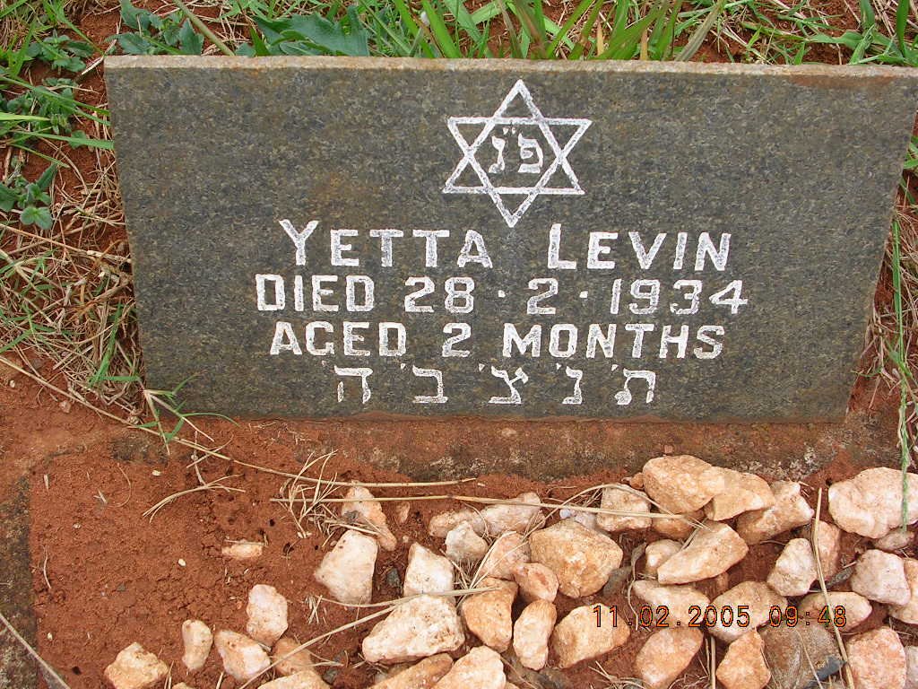 LEVIN Yetta -1934