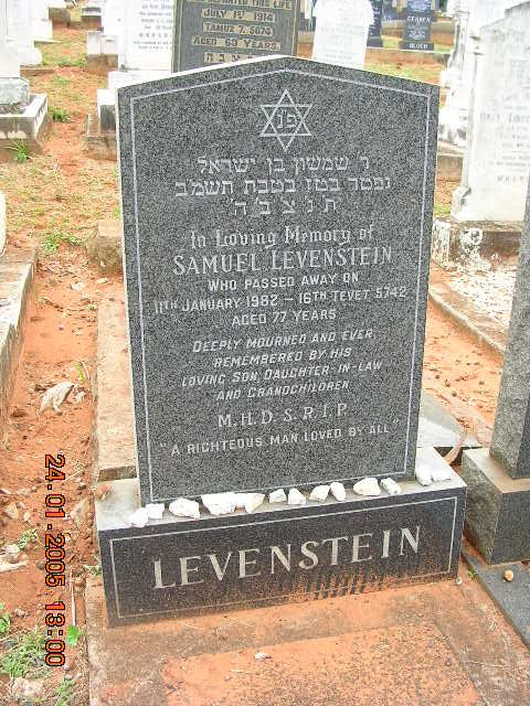 LEVENSTEIN Samuel -1982
