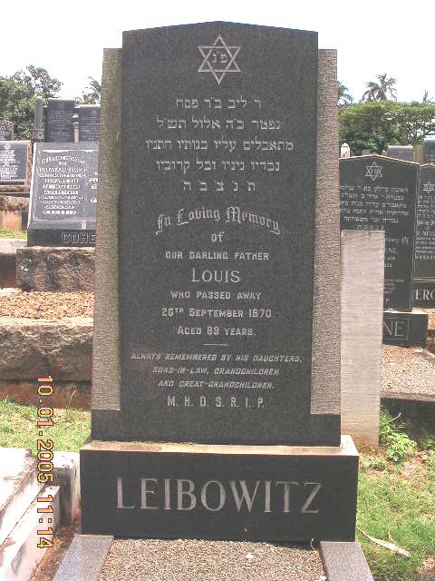 LEIBOWITZ Louis -1970